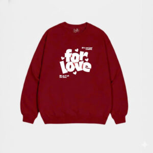 Áo Sweater - For Love - Form Rộng - Premium Unisex